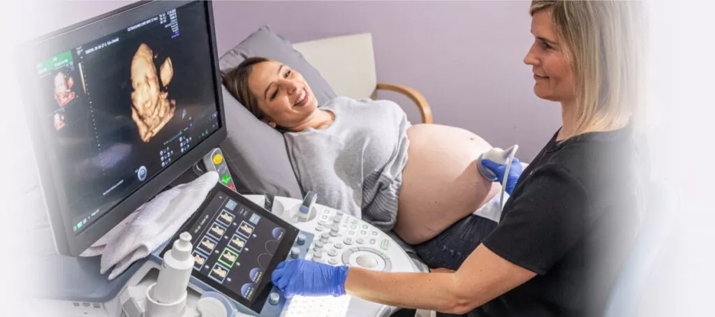 Pregnant Woman Getting an Ultrasound | Ultrasound Care